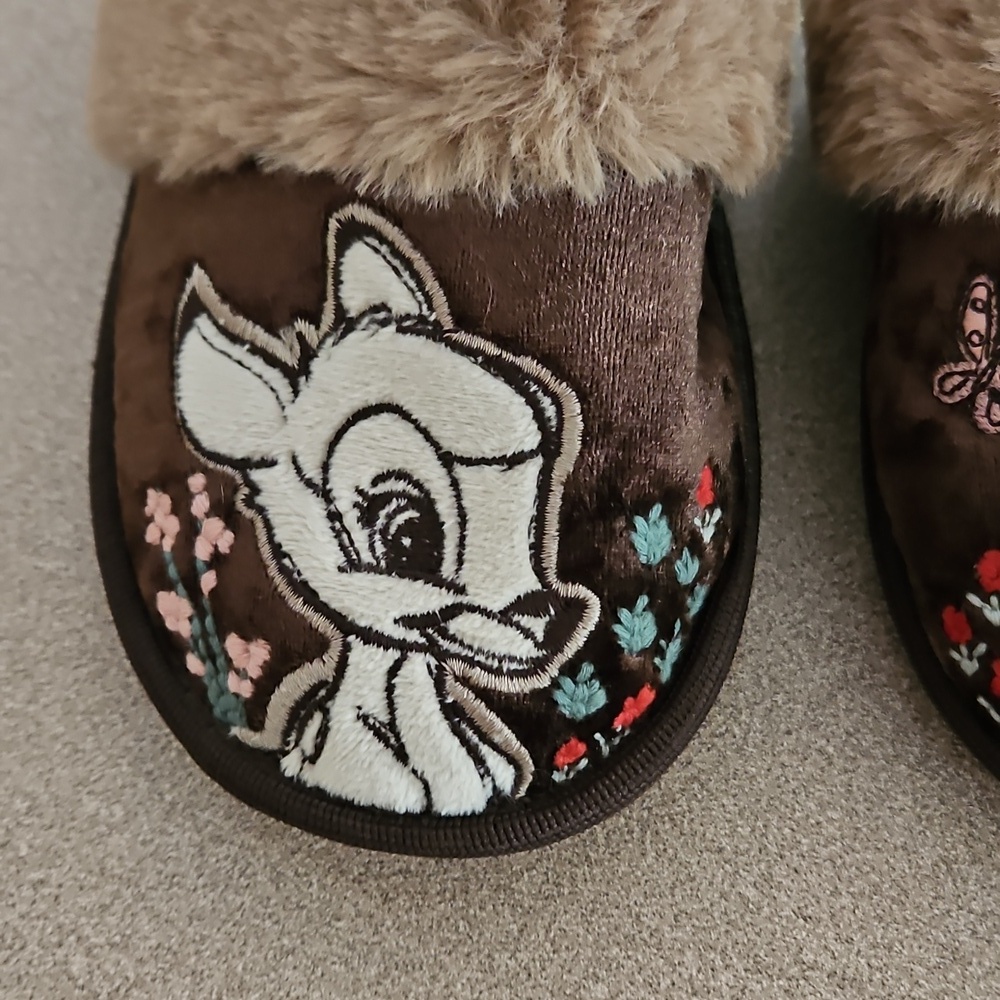 Disney Bambi Thumper Fuzzy Slippers Sz Small - Picture 3 of 8